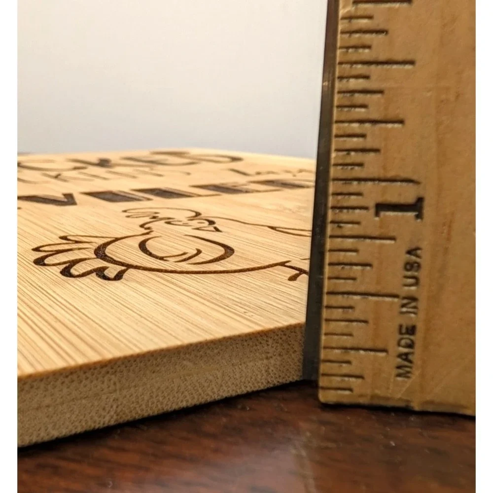Core Bamboo Cutting Board Wicked Chickens Lay Deviled Eggs Farmhouse Kitchen Dec